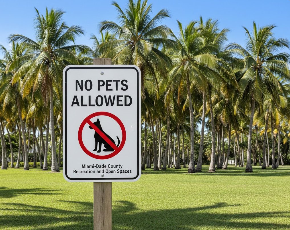 No Pets in Miami-Dade County Parks
